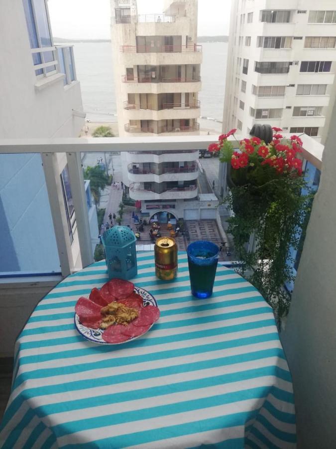 Hermoso Apartamento Frente Al Mar Caribe Cartagena Exterior foto