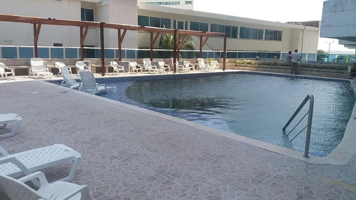 Hermoso Apartamento Frente Al Mar Caribe Cartagena Exterior foto