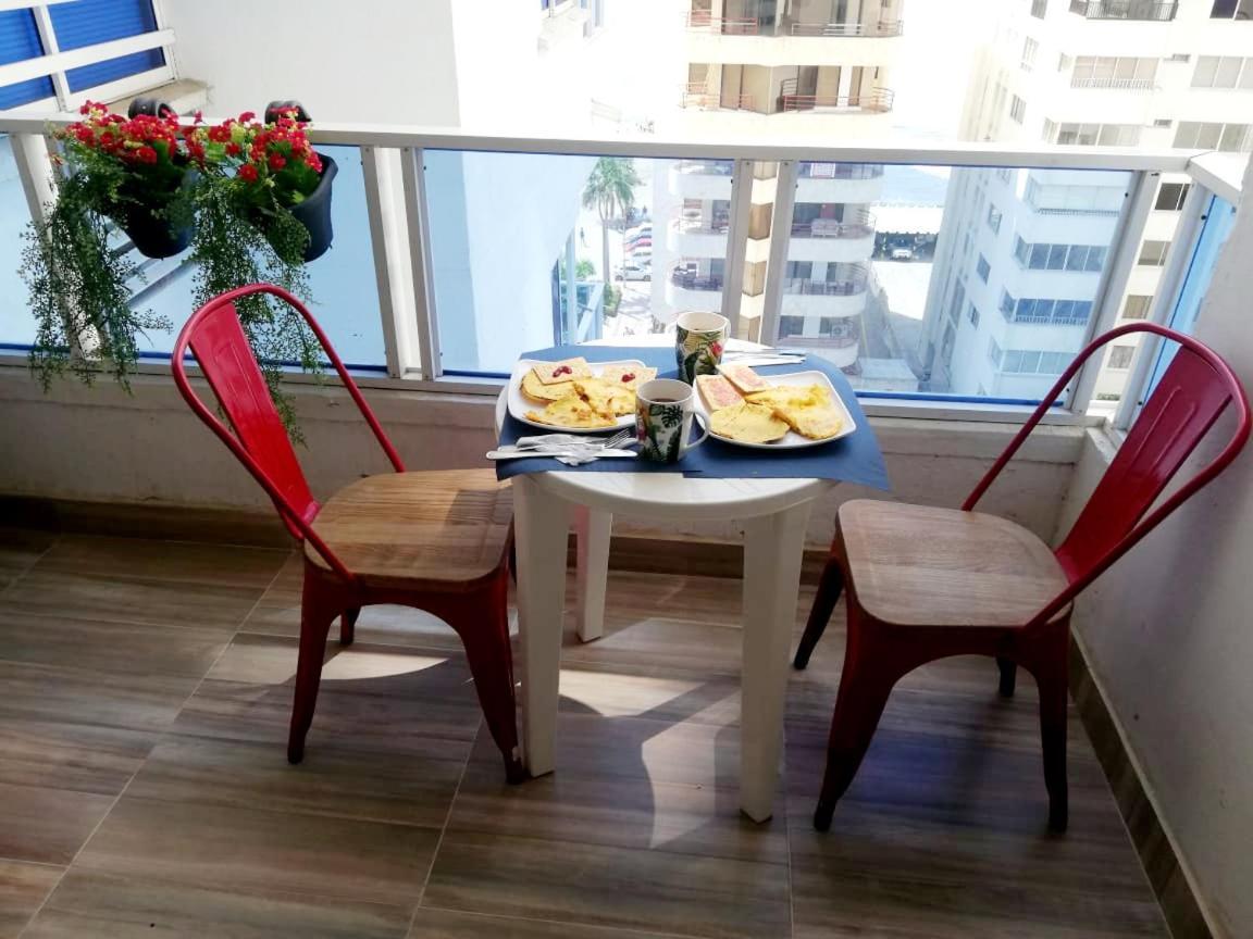 Hermoso Apartamento Frente Al Mar Caribe Cartagena Exterior foto