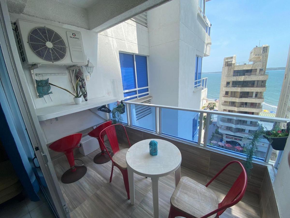 Hermoso Apartamento Frente Al Mar Caribe Cartagena Exterior foto