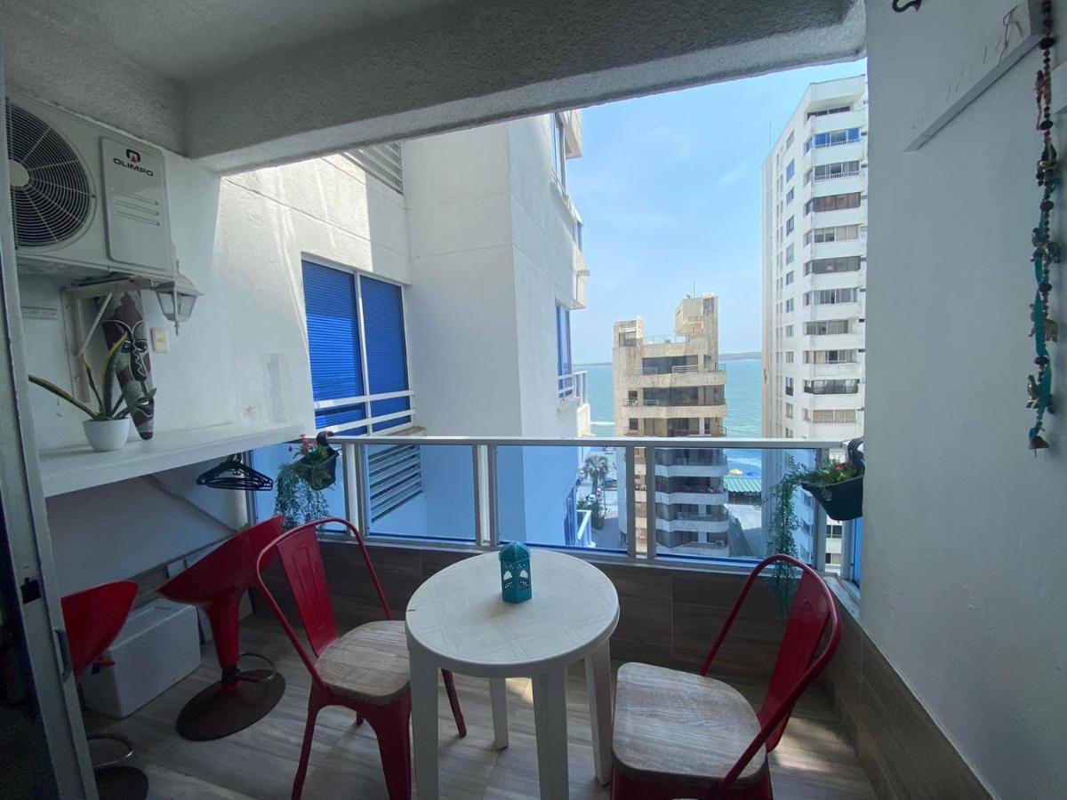 Hermoso Apartamento Frente Al Mar Caribe Cartagena Exterior foto