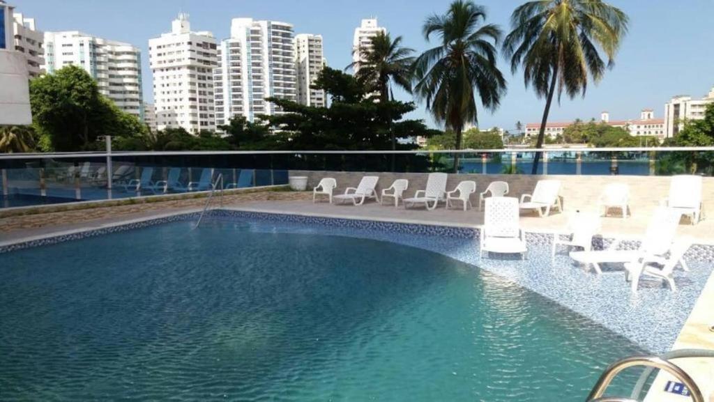 Hermoso Apartamento Frente Al Mar Caribe Cartagena Exterior foto