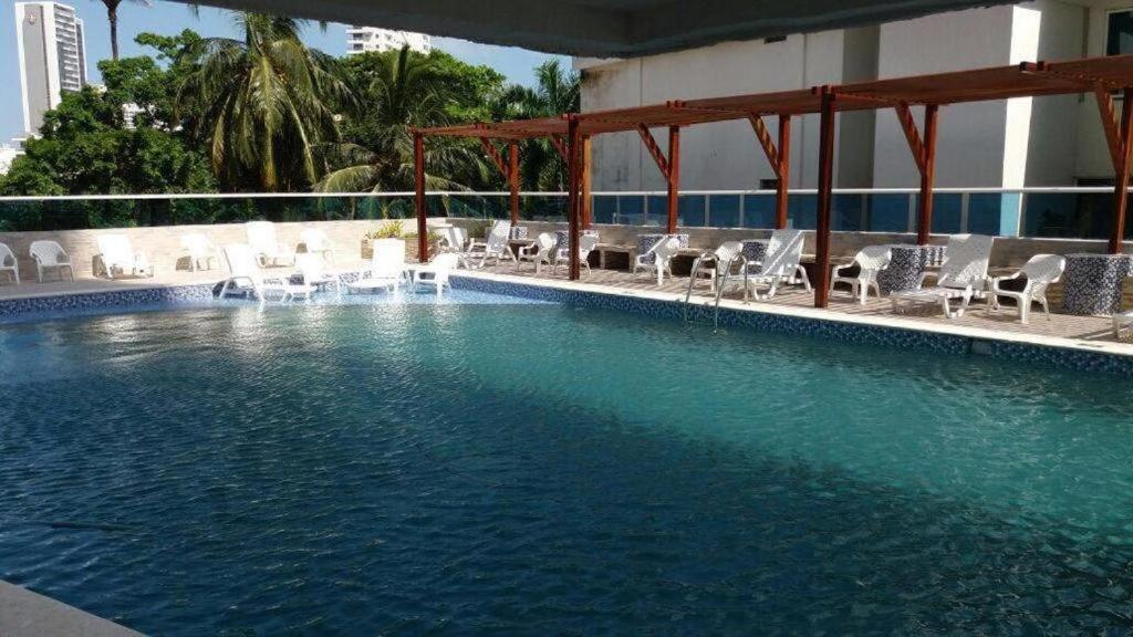 Hermoso Apartamento Frente Al Mar Caribe Cartagena Exterior foto